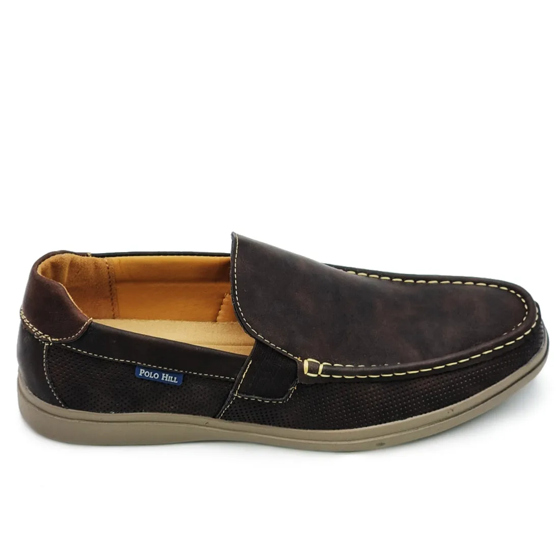 Smooth Vamp Slip On Loafers